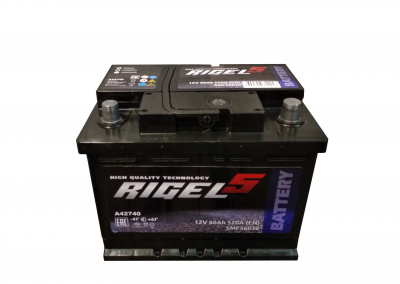 АКБ RIGEL 60 о.п.  520A  242*175*190