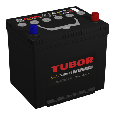 АКБ TUBOR ASIA STANDART 62.0 - о.п. D23L