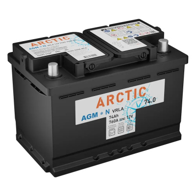 АКБ TUBOR ARCTIC AGM 74 о.п.