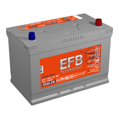 АКБ TUBOR ASIA EFB 100.0 - о.п. D31L