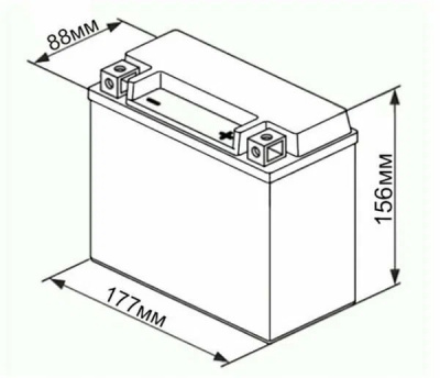АКБ Delta СТ 12201  20 а/ч (YTX20L-BS, YTX20HL-BS, YB16L-B,  YB18L-A)