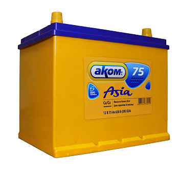 АКБ АКОМ-ASIA 75-о.п.  D26L