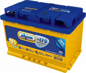 АКБ EFB АКОМ 75 Евро