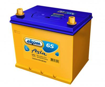 АКБ АКОМ-ASIA 65-о.п. D23L