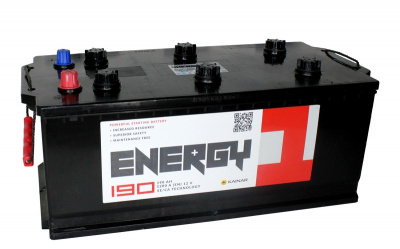 АКБ ENERGY ONE 6СТ-190-п.п.плоская конус, (Кайнар,Казахстан)