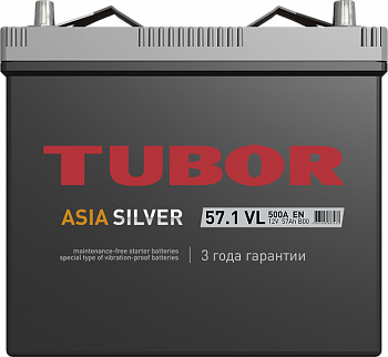 АКБ TUBOR ASIASILVER 57.0 - о.п. B24L
