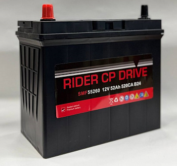 АКБ RIDER cp DRIVE 60B24R, 520А/ч, 55260 (Южная Корея)