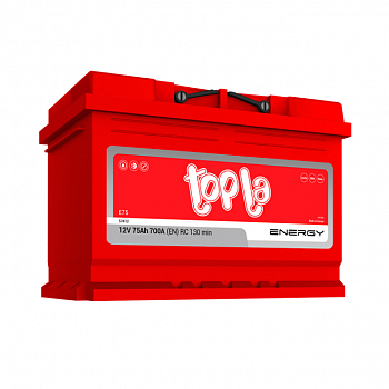 АКБ TOPLA Energy 75 А/ч обратный R+ 278x175x190 L3 EN 700 А