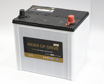 АКБ RIDER cp DRIVE EFB 70-о.п.  ECQ85, 730А/ч, (Южная Корея)