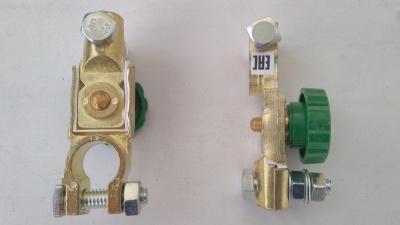 Клемма АКБ с выключателем массы (минусовая) цинк до 50мм кв. STARTVOLT SBT 010