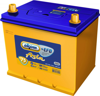 АКБ АКОМ-ASIA EFB 75-п.п.   D26R