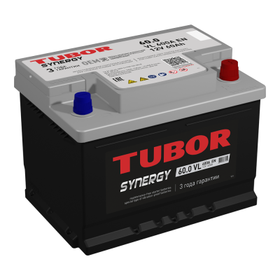 АКБ TUBOR SYNERGY 60.0 - о.п.  низкая АКБ TUBOR SYNERGY 60.0 - о.п.  низкая