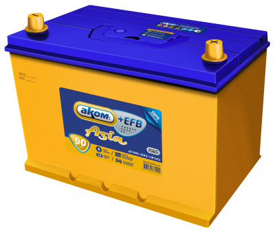 АКБ АКОМ-ASIA EFB 90-о.п.  D31L