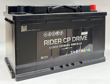 АКБ RIDER cp DRIVE AGM 80 о.п.