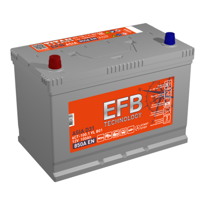 АКБ TITAN ASIA EFB 100.1 - п.п. D31R
