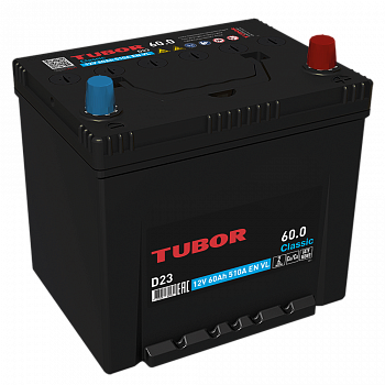 АКБ TUBOR Classic ASIA 60.0 -о.п. D23L