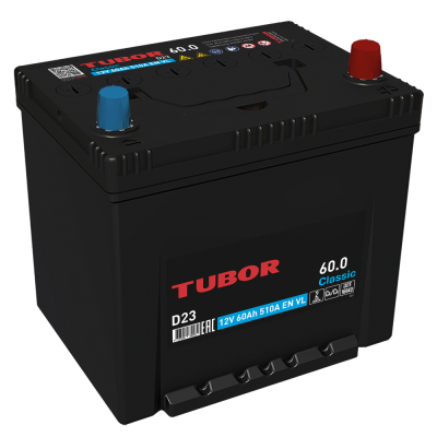 АКБ TUBOR Classic ASIA 60.0 -о.п. D23L